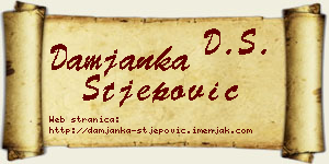Damjanka Stjepović vizit kartica